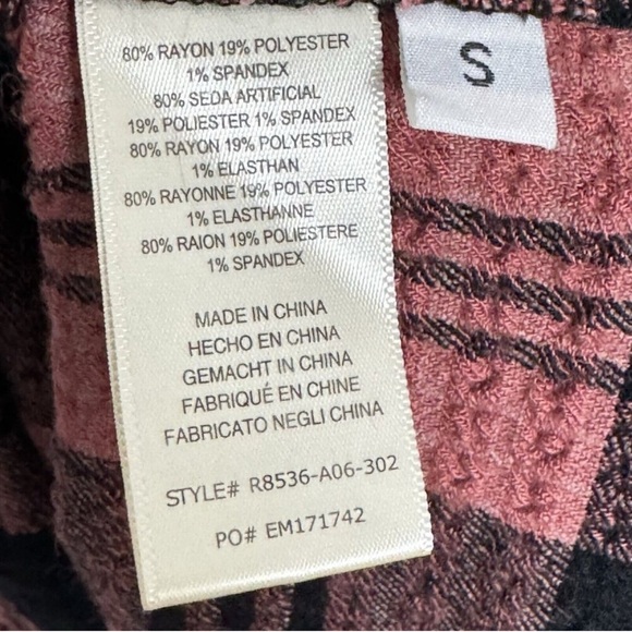 ANTHROPOLOGIE Cloth & Stone Daia Plaid Mini Dress S - Picture 11 of 11